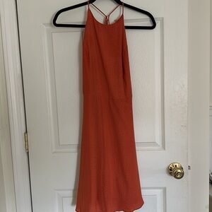 Laura Flare Dress - Rust - size small